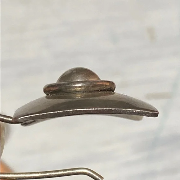 Vintage 925 silver Mexico dangle pierced earrings jewelry - Picture 5 of 13